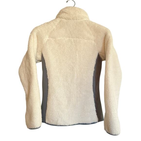 Columbia Size XS White and Gray Fleece Zip Up High Neck Jacket Outdoor Winter - Picture 3 of 12